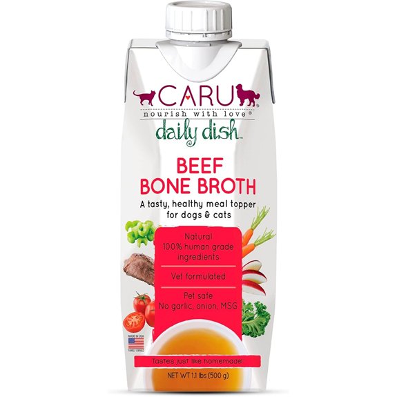 Caru Daily Dish Beef Bone Broth for Pets