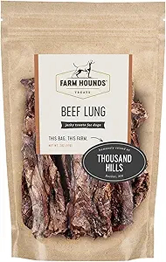 Farm Hounds Beef Lung Jerky for Dogs