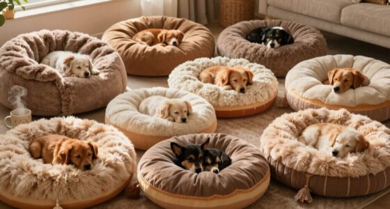 calming donut dog beds