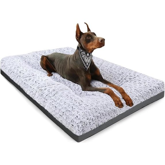 POCBLUE Deluxe Washable Dog Bed 35” Grey