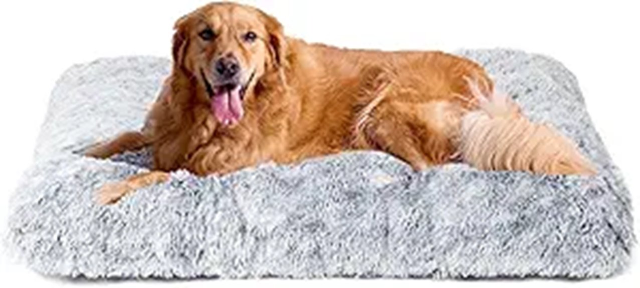 EHEYCIGA Fluffy Dog Crate Bed for Extra Large Dogs