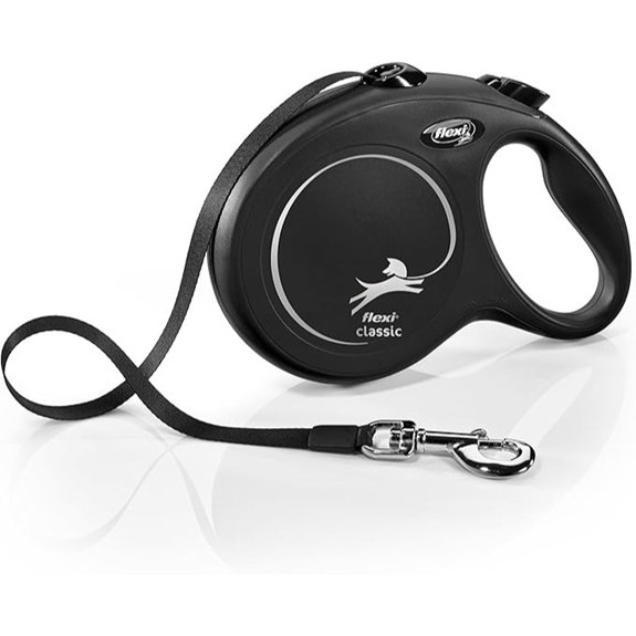 FLEXI Retractable Dog Leash 26 ft Black