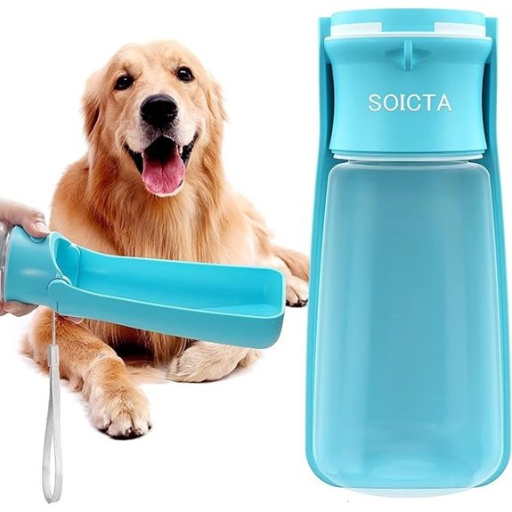 Portable Pet Water Bottle 19oz Blue