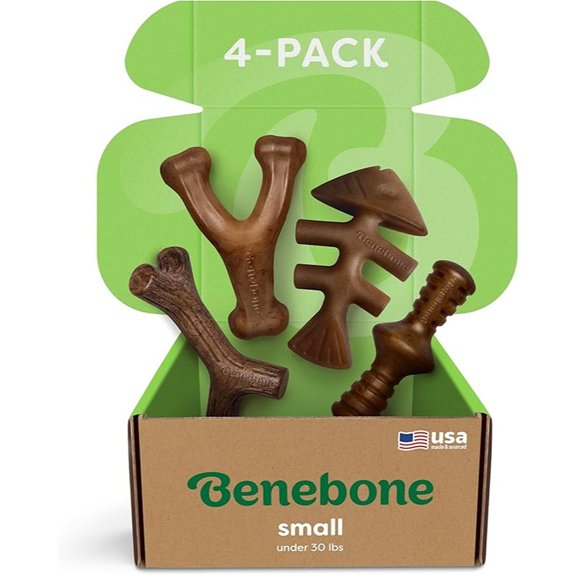 Benebone Small Dog Chew Toys (4-Pack)