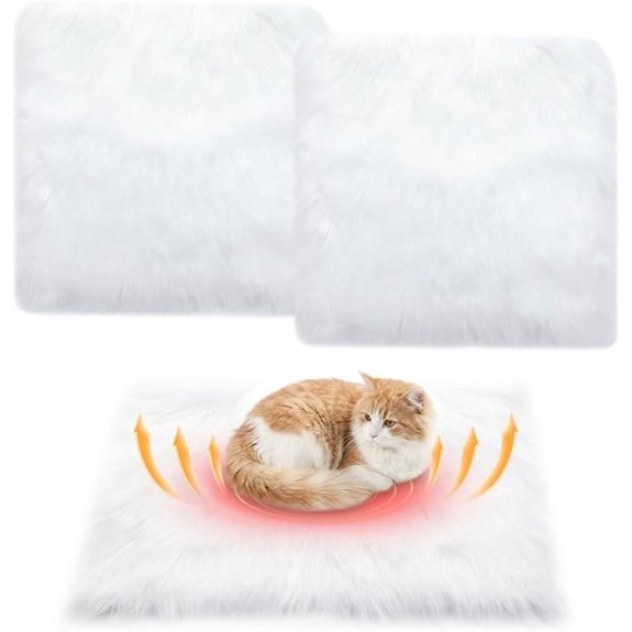 Novabright Faux Fur Pet Bed Mats (2-Pack)