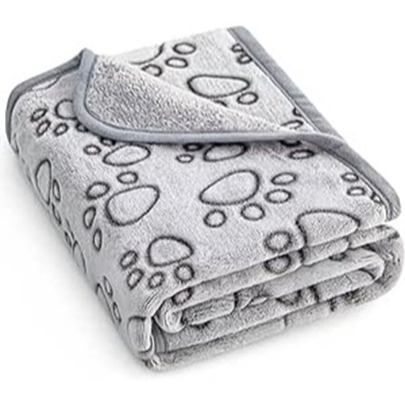 Stuffed Premium Soft Dog Blanket (Grey)