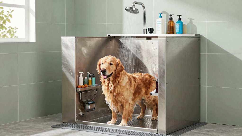 durable safe dog washing station