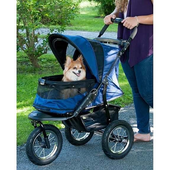 Pet Gear No-Zip Jogger Stroller (Navy)