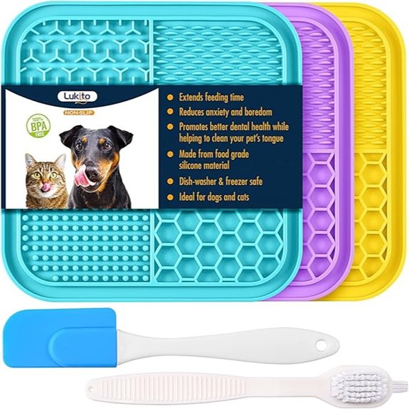 LUKITO 3PCS Lick Mat for Dogs and Cats