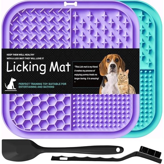 Lesipee Licking Mat for Dogs & Cats (2-Pack)