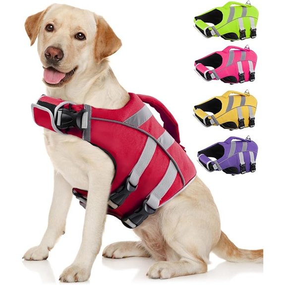 Kuoser Dog Life Jacket with Reflective Stripes