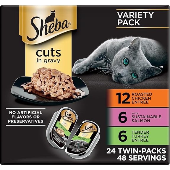 sheba chicken and salmon cat food